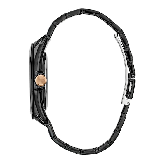 Men's Citizen Eco-DriveÂ® Tony Stark "I Love You 3000" Black IP Watch with Black Dial (Model: Aw1019-52W)