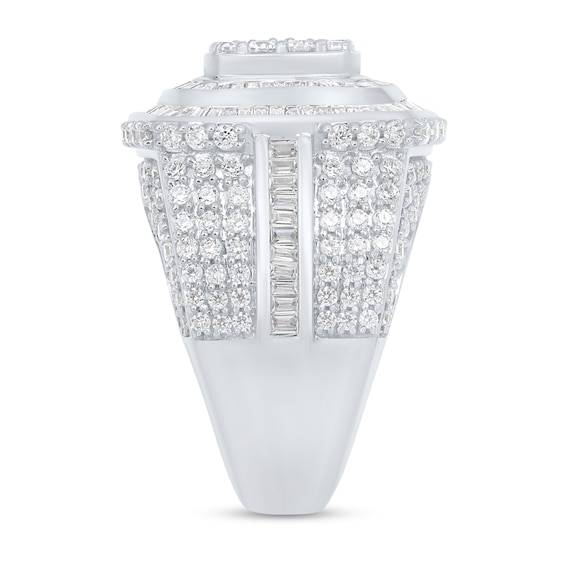 5 CT. T.w. Multi-Diamond Cushion-Shaped Frame Ring in 10K White Gold