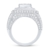 Thumbnail Image 3 of 5 CT. T.W. Multi-Diamond Cushion-Shaped Frame Ring in 10K White Gold