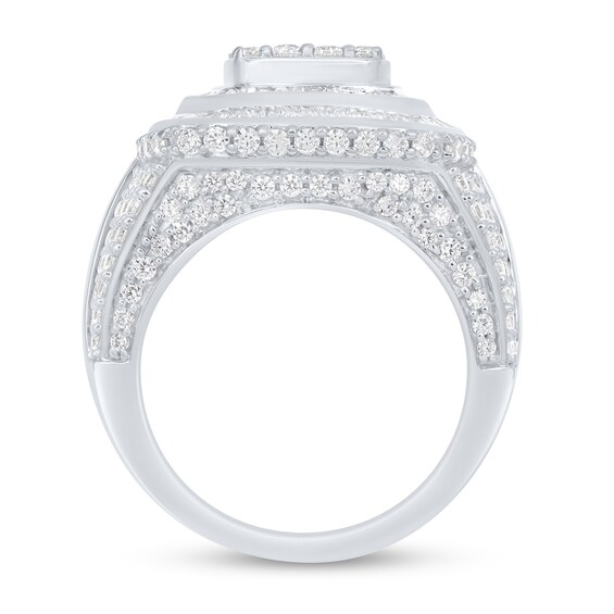 5 CT. T.w. Multi-Diamond Cushion-Shaped Frame Ring in 10K White Gold