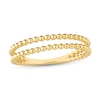 Thumbnail Image 1 of Double Row Bead Open Shank Ring in 14K Gold