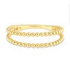 Thumbnail Image 3 of Double Row Bead Open Shank Ring in 14K Gold