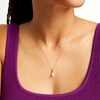 Thumbnail Image 2 of 6.0mm Freshwater Cultured Pearl and 1/15 CT. T.W. Diamond Pendant in 10K Gold