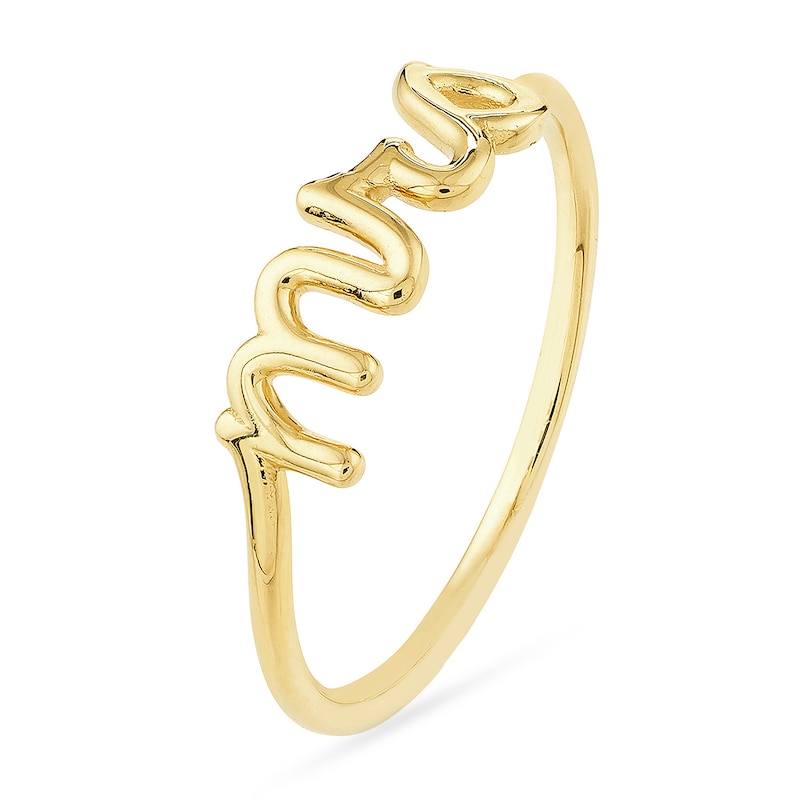 Main Image 2 of &quot;Mrs&quot; Script Ring in 14K Gold