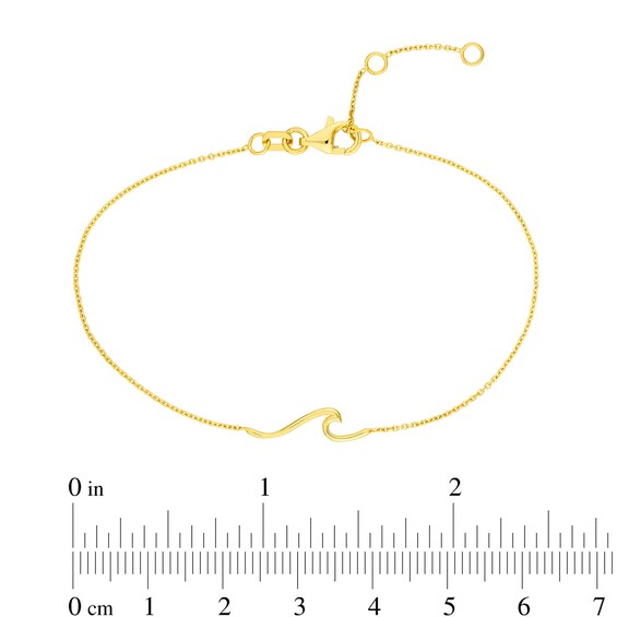 Wave Bracelet in 14K Gold - 7.25"