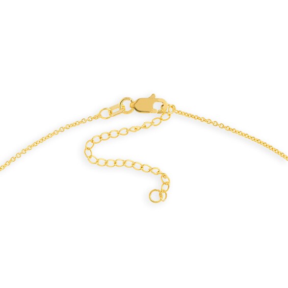 Interlocking Hexagon Shapes Necklace in 14K Gold