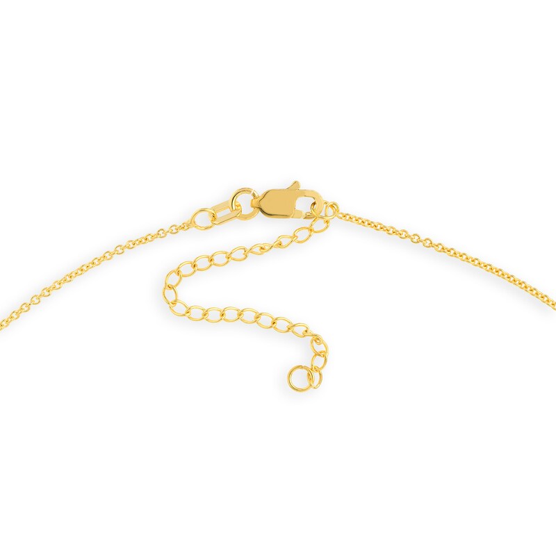 Main Image 3 of Interlocking Hexagon Shapes Necklace in 14K Gold