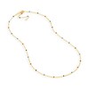 Thumbnail Image 2 of Multi-Color Enamel Bead Station Alternating Necklace in 14K Gold