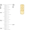 Thumbnail Image 3 of 12.0mm Diamond-Cut Herringbone Huggie Hoop Earrings in 14K Gold