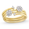 Thumbnail Image 1 of 1/3 CT. T.W. Diamond Coil Ring in 10K Gold