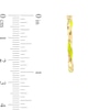 Thumbnail Image 3 of Yellow Enamel Ribbon Twist Hoop Earrings in 14K Gold