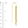 Thumbnail Image 2 of Multi Chain Threader Drop Earrings in 14K Gold