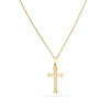 Thumbnail Image 1 of Diamond-Cut Twist Cross Pendant in 10K Gold