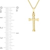 Thumbnail Image 2 of Diamond-Cut Twist Cross Pendant in 10K Gold