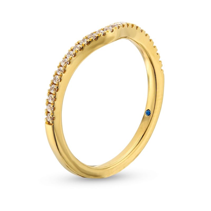 Main Image 3 of Vera Wang Love Collection 1/6 CT. T.W. Diamond Contour Band in 14K Gold (I/SI2)