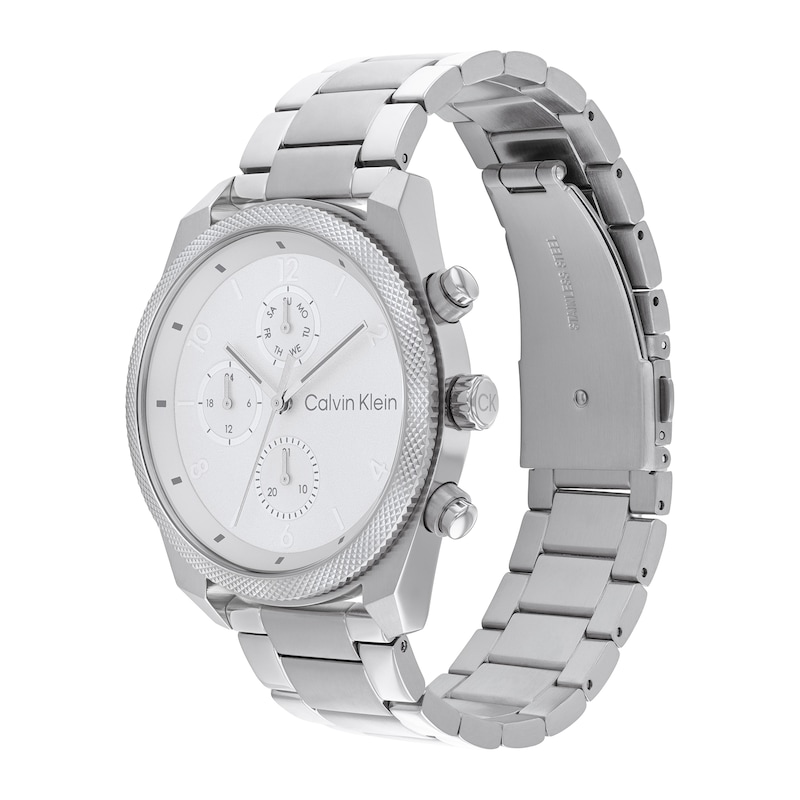 Main Image 2 of Men’s Calvin Klein Chronograph Watch with Silver-Tone Dial (Model: 25200356)