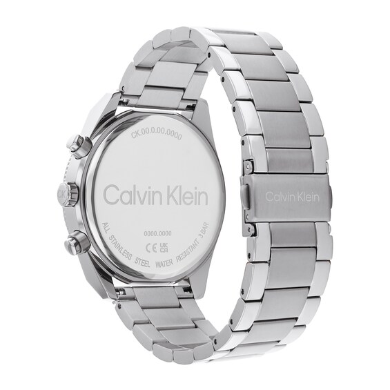 Menâs Calvin Klein Chronograph Watch with Silver-Tone Dial (Model: 25200356)