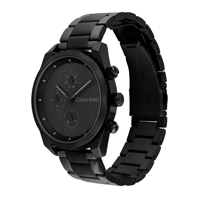 Main Image 2 of Men’s Calvin Klein Black IP Chronograph Watch (Model: 25200359)