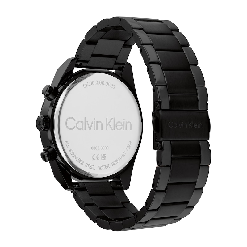 Main Image 3 of Men’s Calvin Klein Black IP Chronograph Watch (Model: 25200359)