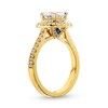 Thumbnail Image 3 of Vera Wang Love Collection 1-5/8 CT. T.W. Oval-Cut Framed Diamond Engagement Ring in 14K Gold (I/SI2)