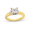 Thumbnail Image 0 of Vera Wang Love Collection 1-1/8 CT. T.W. Princess-Cut Diamond Collar Engagement Ring in 14K Gold (I/SI2)