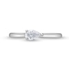 Thumbnail Image 4 of 1/3 CT. Pear-Shaped Diamond Sideways Solitaire Engagement Ring in 14K White Gold (I/I1)