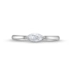 Thumbnail Image 3 of 1/3 CT. Marquise Diamond Sideways Solitaire Engagement Ring in 14K White Gold (I/I1)