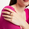 Thumbnail Image 2 of Emerald-Cut Rhodolite Garnet Fashion Ring in 10K Rose Gold