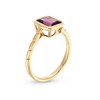 Thumbnail Image 2 of Emerald-Cut Rhodolite Garnet Fashion Ring in 10K Rose Gold