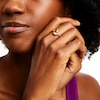 Thumbnail Image 2 of Pear-Shaped Citrine and 1/15 CT. T.W. Diamond Bypass Ring 10K Gold