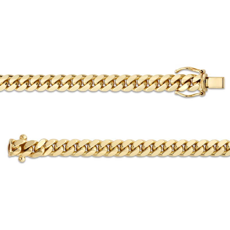 5.94mm Cuban Curb Chain Bracelet in Solid 10K Gold - 8.5"