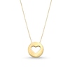 Thumbnail Image 0 of Heart Cutout Disc Pendant in 10K Gold