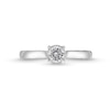 Thumbnail Image 4 of 1/2 CT. T.W. Diamond Edge Engagement Ring in 14K White Gold (I/I2)