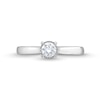 Thumbnail Image 4 of 1/2 CT. T.W. Diamond Edge Engagement Ring in 14K White Gold (I/I2)