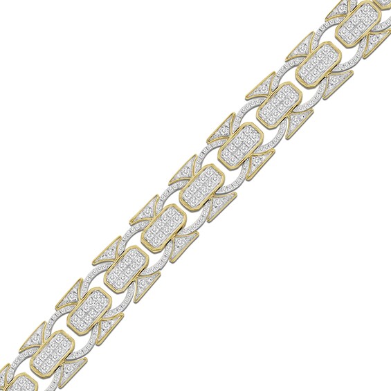 2-1/2 CT. T.w. Diamond Fancy Link Bracelet in 10K Gold - 8.5"