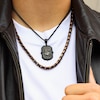 Thumbnail Image 3 of Men's 3/4 CT. T.W. Black Diamond Eagle Dog Tag Pendant in Stainless Steel with Black Ion Plate - 24"