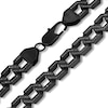 Thumbnail Image 2 of Men's 3-1/2 CT. T.W. Black Diamond Hexagon Link Chain Necklace in Stainless Steel with Black Ion Plate - 20"