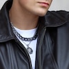 Thumbnail Image 4 of Men's 3-1/2 CT. T.W. Black Diamond Hexagon Link Chain Necklace in Stainless Steel with Black Ion Plate - 20"