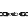 Thumbnail Image 3 of Men's 1-1/2 CT. T.W. Black Diamond Hexagon Link Chain Bracelet in Stainless Steel with Black Ion Plate - 9"