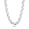 Thumbnail Image 1 of Men's 9.0mm Beveled Edge Link Chain Necklace in Stainless Steel - 24"
