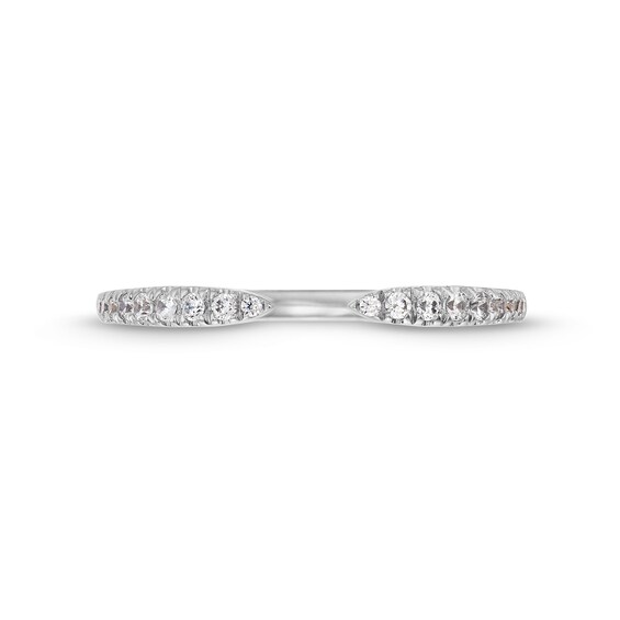 1/6 CT. T.w. Diamond Tapered Open Shank Band in 10K White Gold