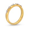 Thumbnail Image 2 of 1/4 CT. T.W. Pear-Shaped Diamond Sideways Five Stone Anniversary Band in 14K Gold