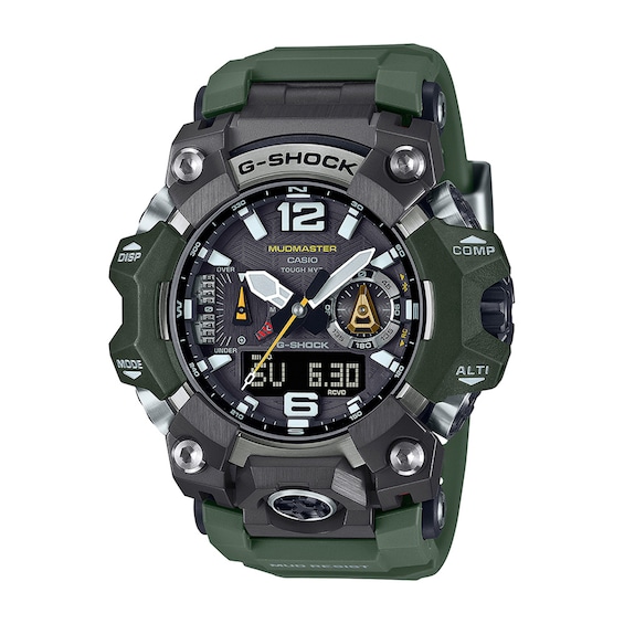 Men's Casio G-Shock Master of G Mudmaster Green Strap Watch with Black Dial (Model: Gwgb1000-3A)