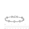 Thumbnail Image 4 of 2 CT. T.W. Lab-Grown Diamond Station Bracelet in 10K White Gold (F/SI2)