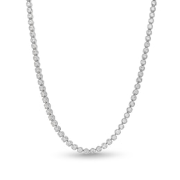 10 CT. T.W. Lab-Grown Diamond Tennis Necklace in 10K White Gold (F/SI2)
