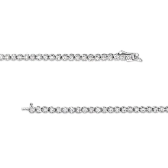 10 CT. T.w. Lab-Grown Diamond Tennis Necklace in 10K White Gold (F/Si2)
