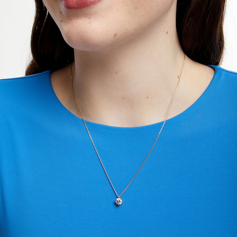 Main Image 2 of 1 CT. Certified Lab-Grown Diamond Solitaire Pendant in 14K Gold (F/SI2) - 19"