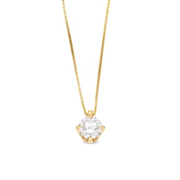 1/2 CT. Certified Lab-Grown Diamond Solitaire Pendant in 14K Gold (F/SI2)