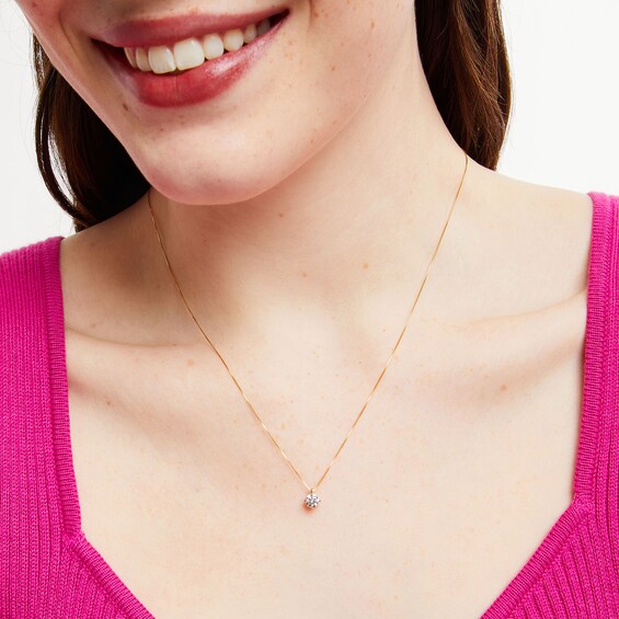1/2 CT. Certified Lab-Grown Diamond Solitaire Pendant in 14K Gold (F/Si2)
