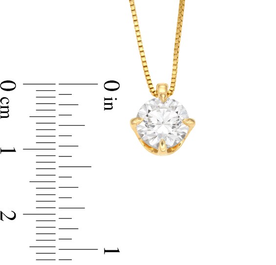 1/2 CT. Certified Lab-Grown Diamond Solitaire Pendant in 14K Gold (F/Si2)